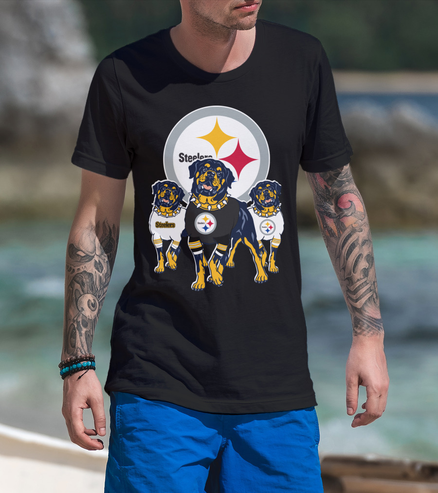 Steelers Rottweiler Trio T-Shirt