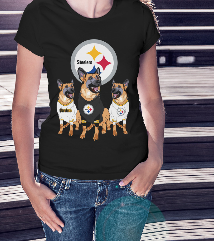 Steelers German Shepherd Trio T-Shirt