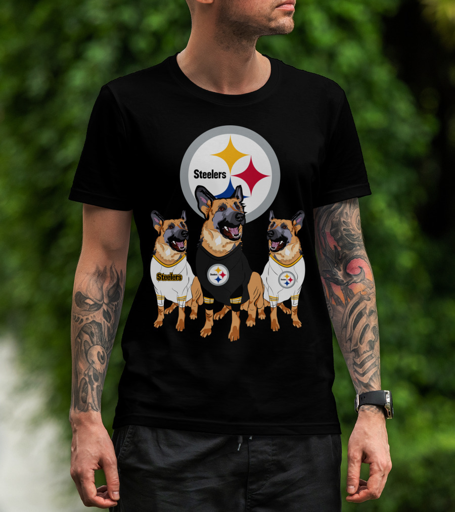 Steelers German Shepherd Trio T-Shirt
