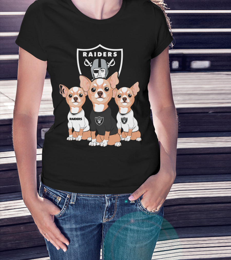 Raiders Chihuahua Trio T-Shirt