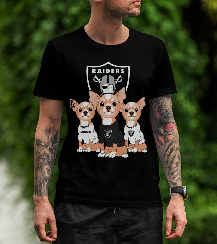 Raiders Chihuahua Trio T-Shirt