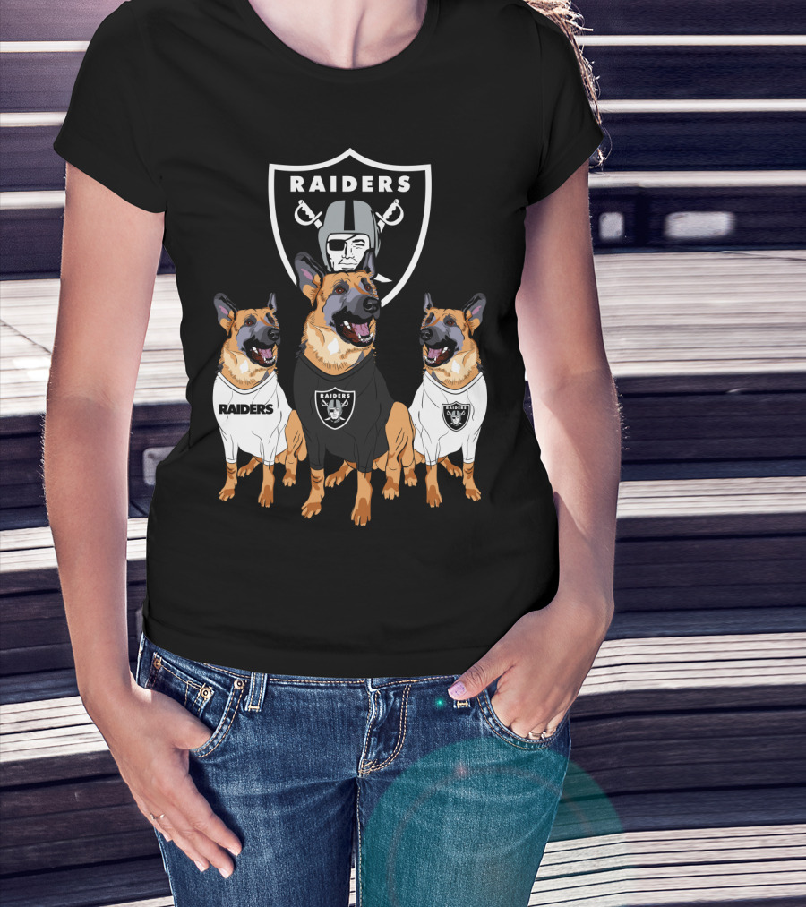 Las Vegas Raiders German Shepherd T-Shirt