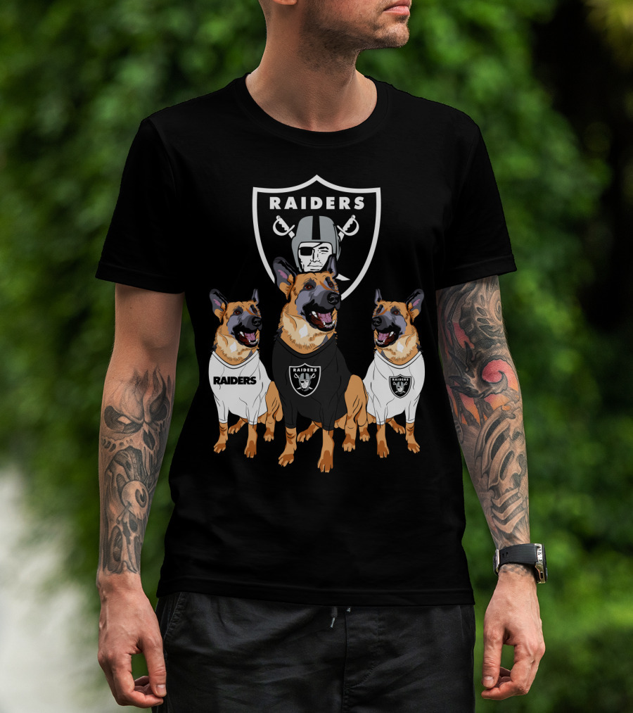 Las Vegas Raiders German Shepherd T-Shirt