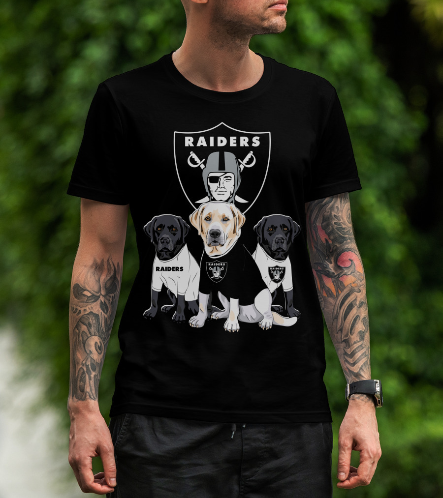 Las Vegas Raiders Labrador Retriever T-Shirt