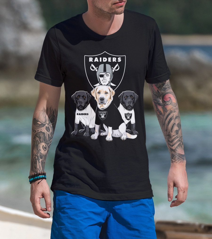 Las Vegas Raiders Labrador Retriever T-Shirt