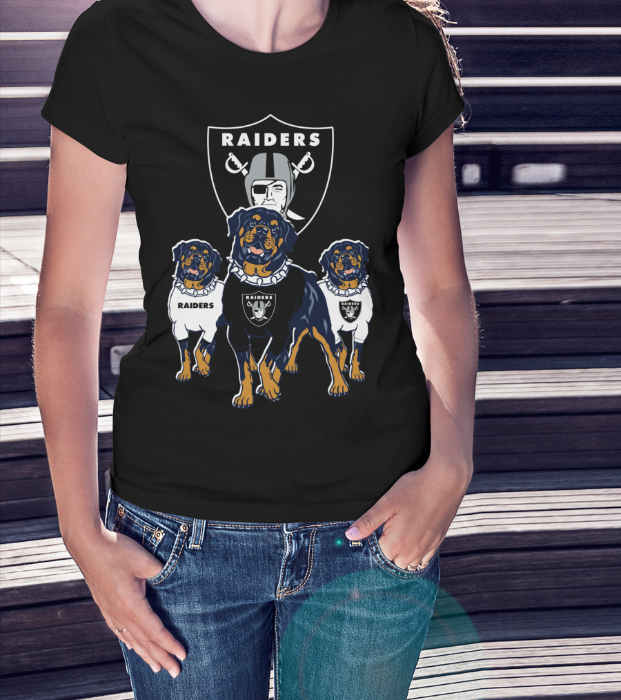 Las Vegas Raiders Rottweiler T-Shirt