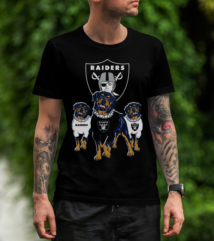 Las Vegas Raiders Rottweiler T-Shirt