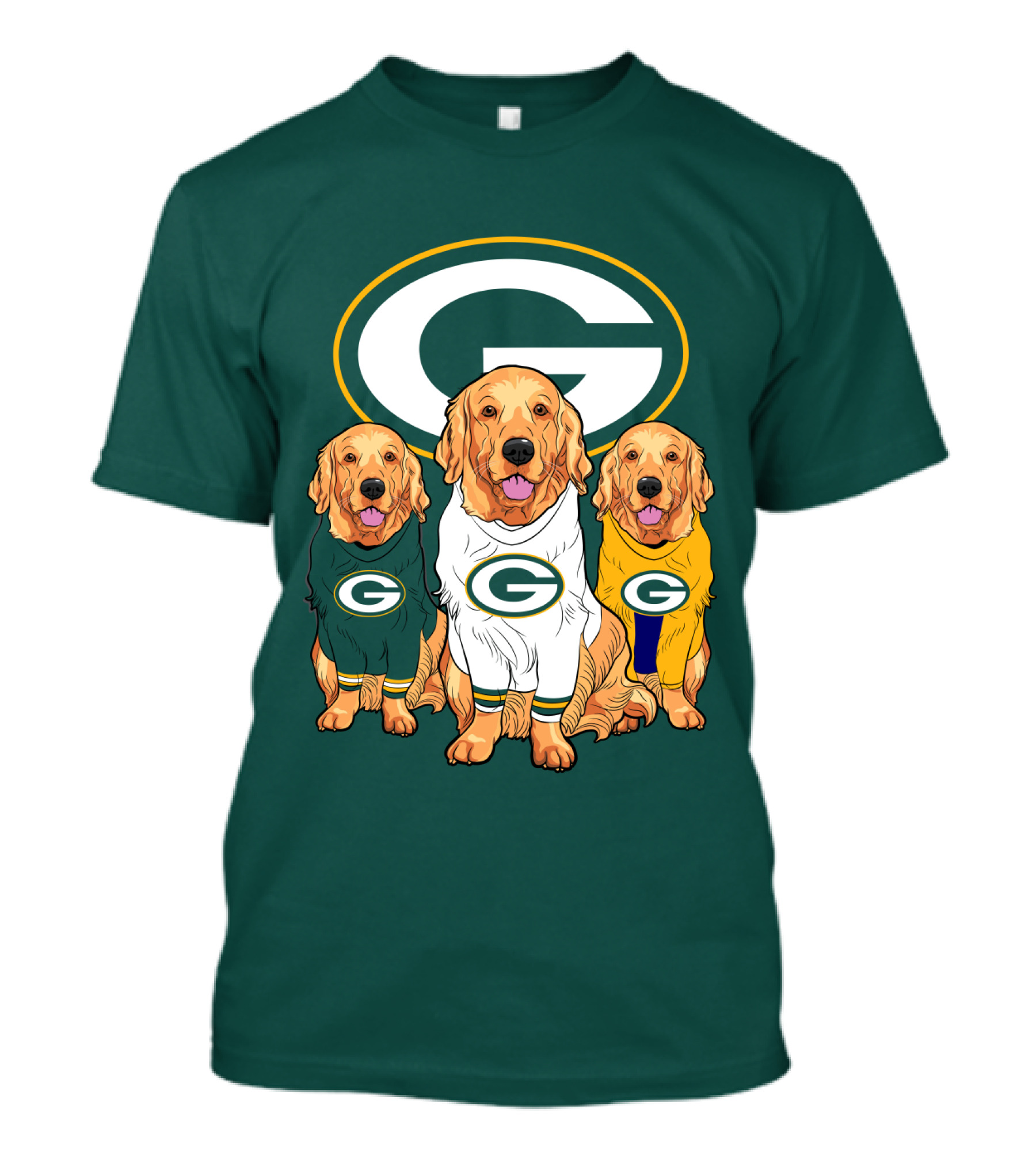 Green Bay Packers Golden Retriever T-Shirt