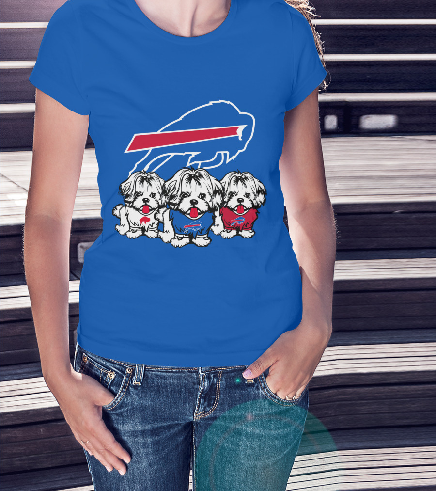 Buffalo Bills Shih Tzu Trio T-Shirt