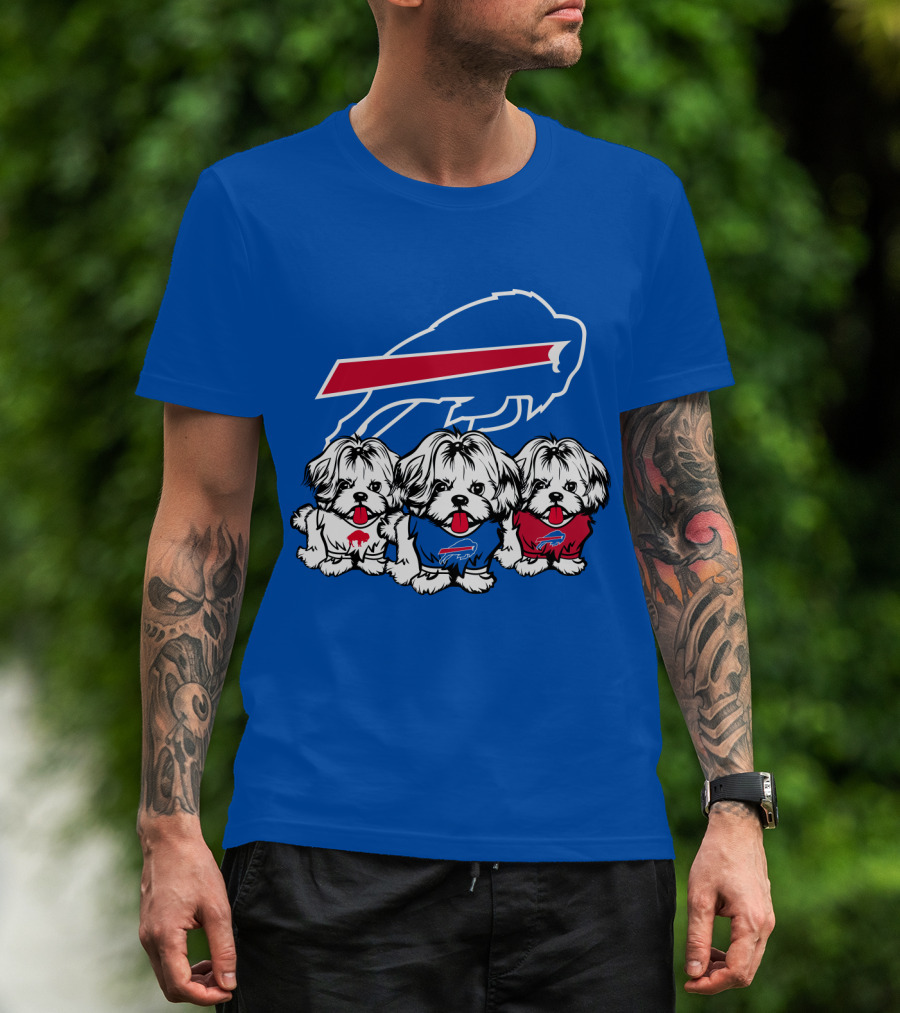 Buffalo Bills Shih Tzu Trio T-Shirt
