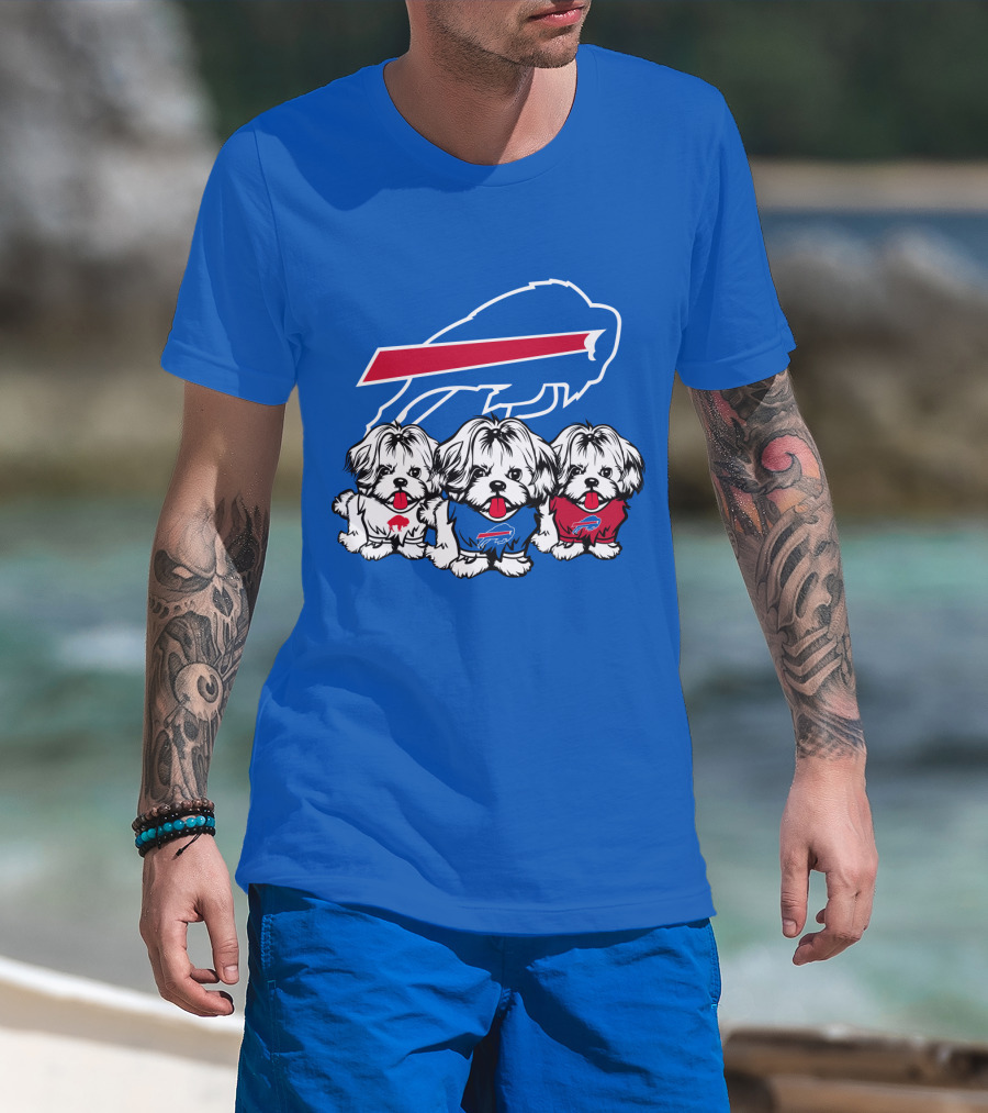 Buffalo Bills Shih Tzu Trio T-Shirt