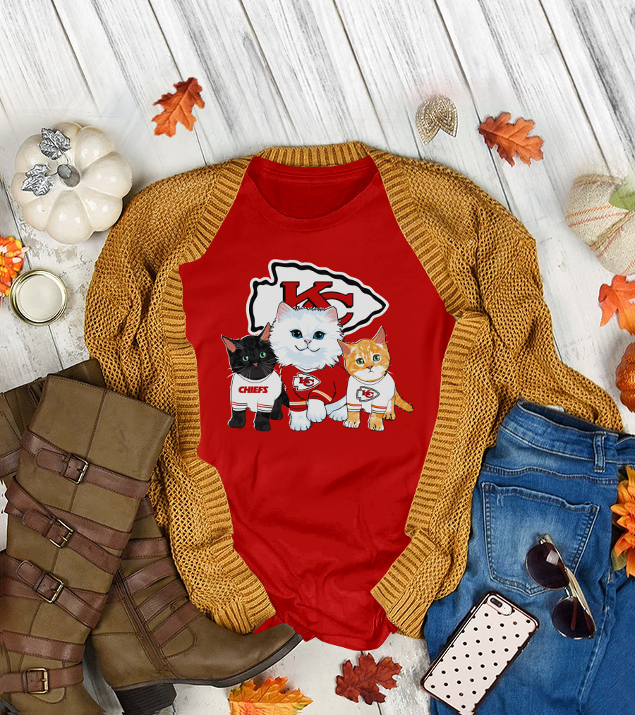 Kc Chiefs Cats T-Shirt