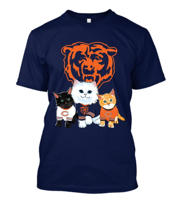 Chicago Bears Cat Trio T-Shirt
