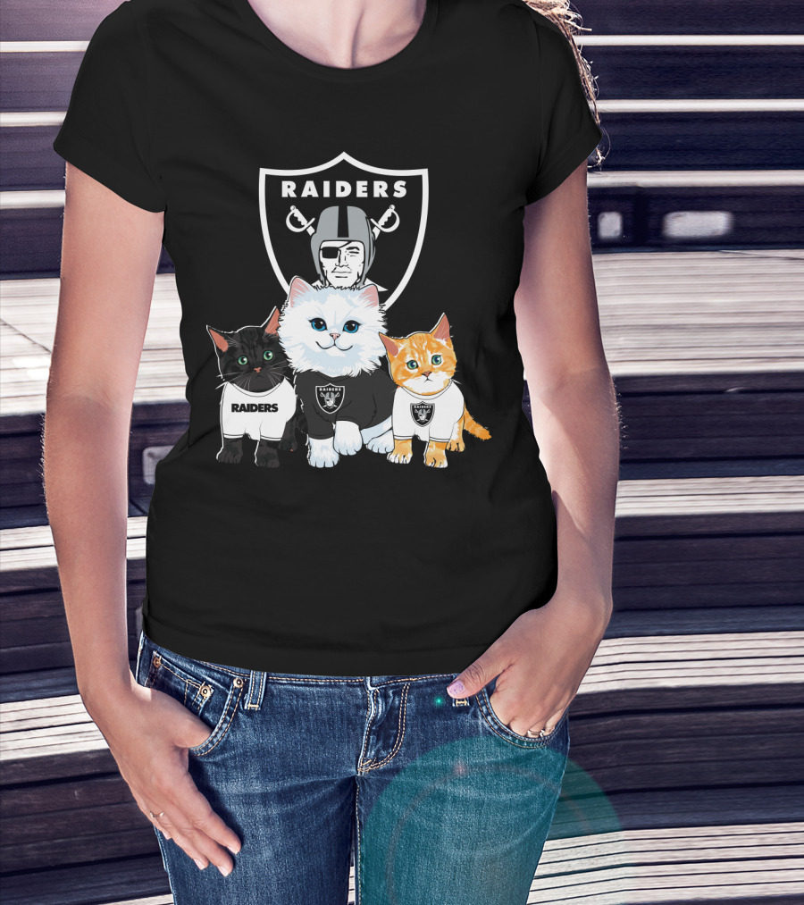 Raiders Cats Nfl Team T-Shirt