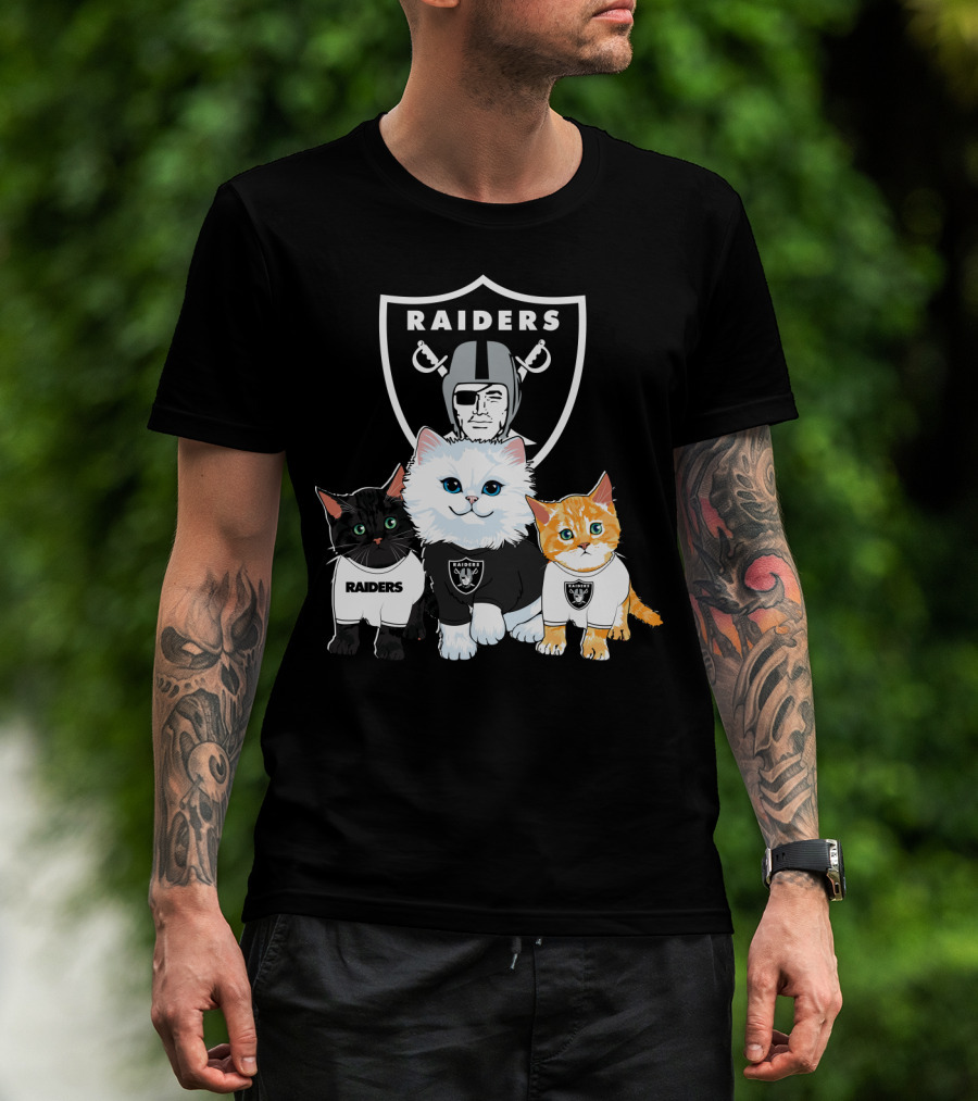 Raiders Cats Nfl Team T-Shirt
