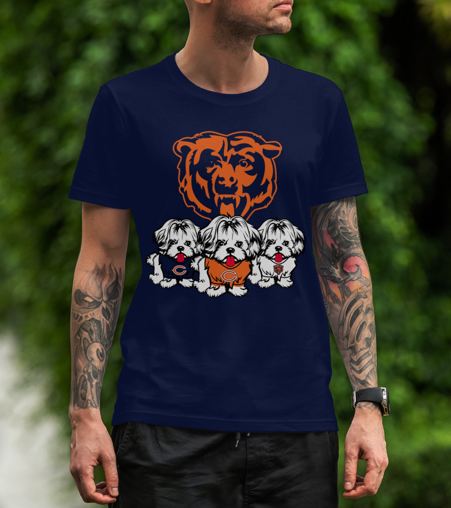 Chicago Bears Shih Tzu T-Shirt