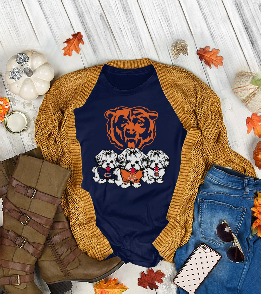 Chicago Bears Shih Tzu T-Shirt
