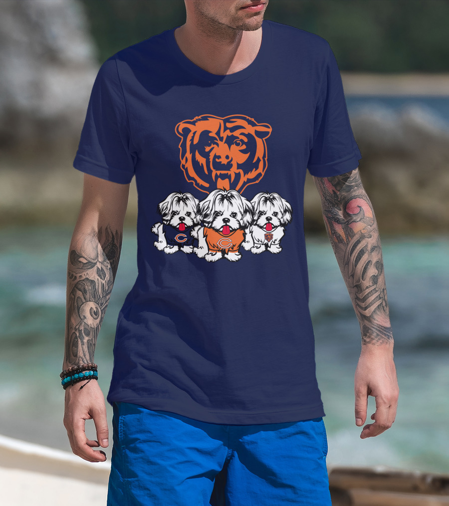 Chicago Bears Shih Tzu T-Shirt