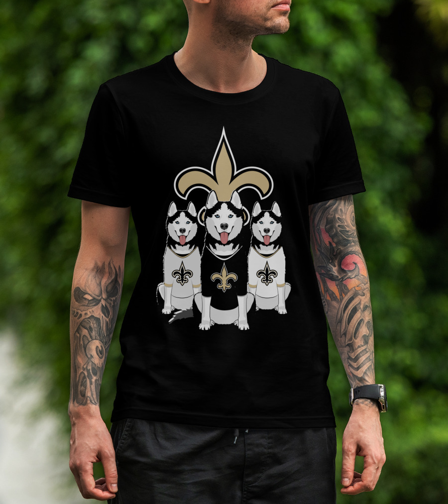 New Orleans Saints Fleur-De-Lis Huskies T-Shirt