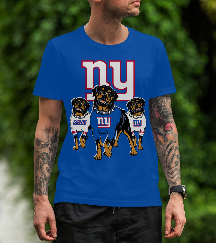 New York Giants Rottweiler T-Shirt