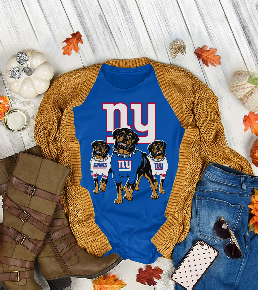 New York Giants Rottweiler T-Shirt