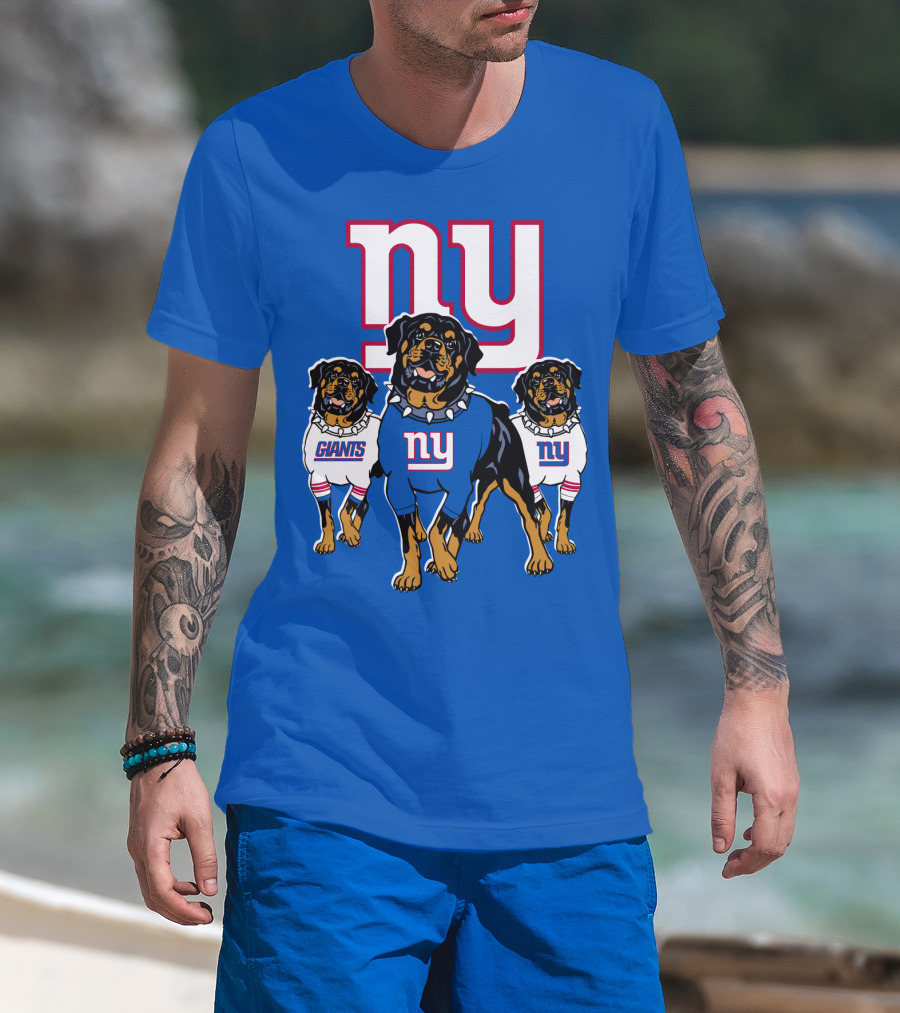 New York Giants Rottweiler T-Shirt
