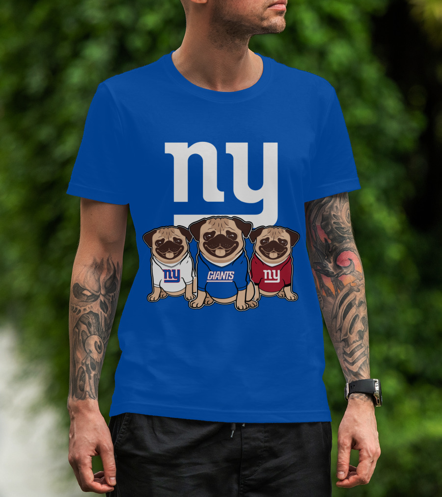 New York Giants Pug T-Shirt