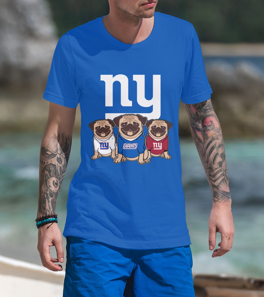 New York Giants Pug T-Shirt