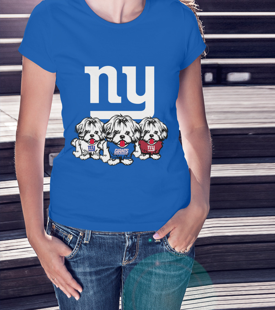 New York Giants Shih Tzu T-Shirt