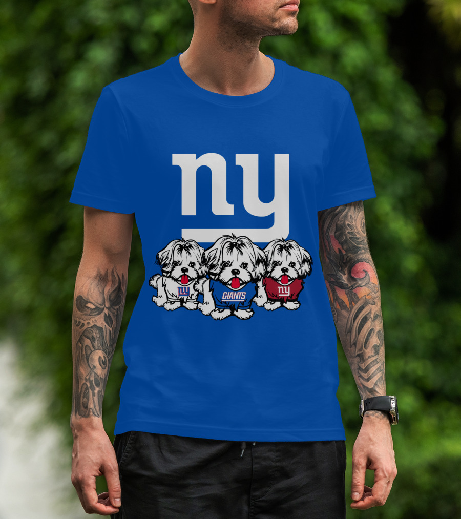 New York Giants Shih Tzu T-Shirt