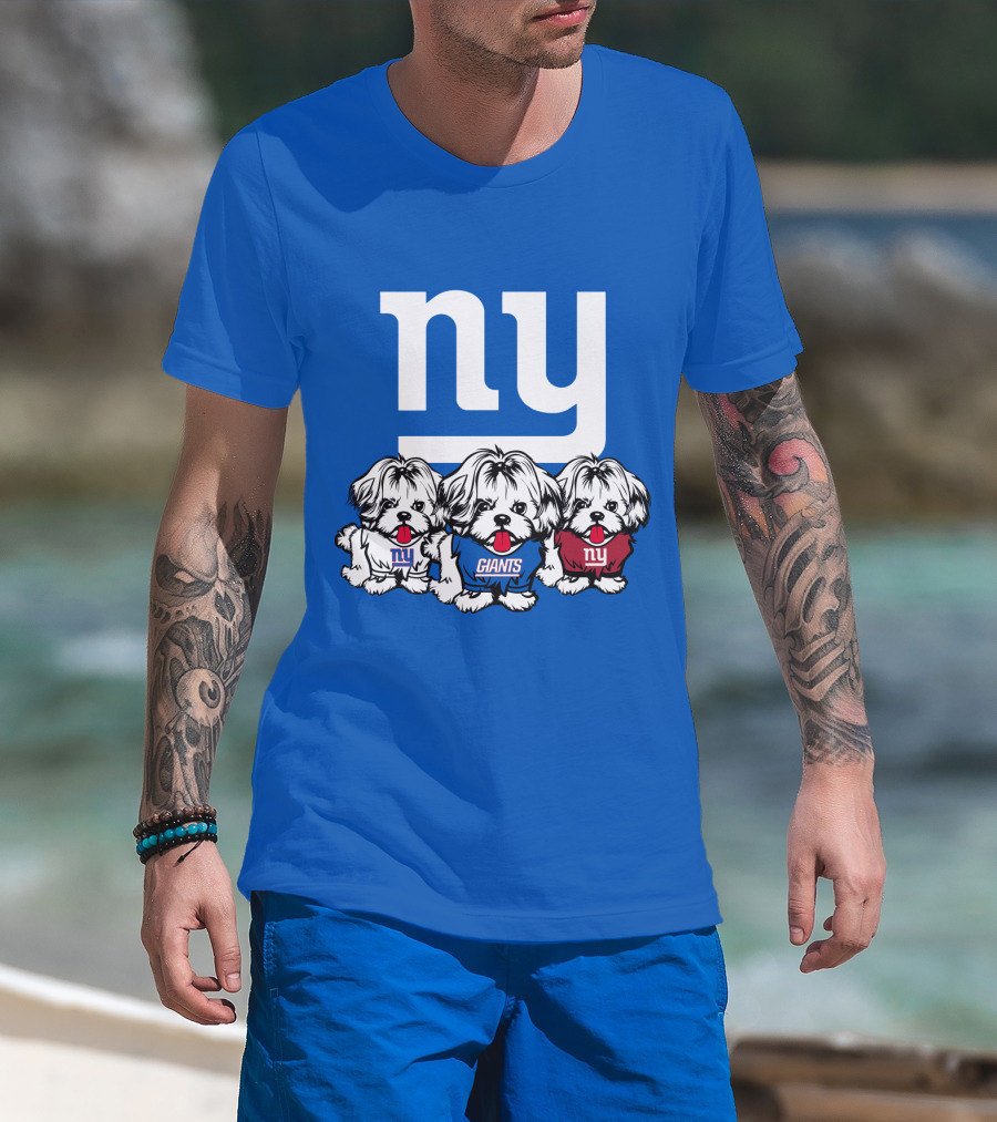 New York Giants Shih Tzu T-Shirt