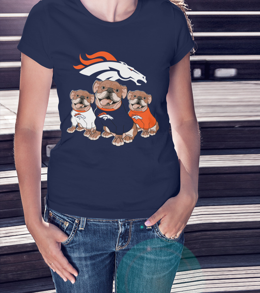 Denver Broncos Bulldog Trio T-Shirt