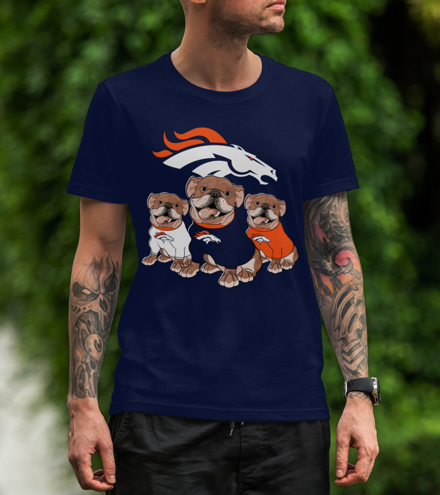 Denver Broncos Bulldog Trio T-Shirt