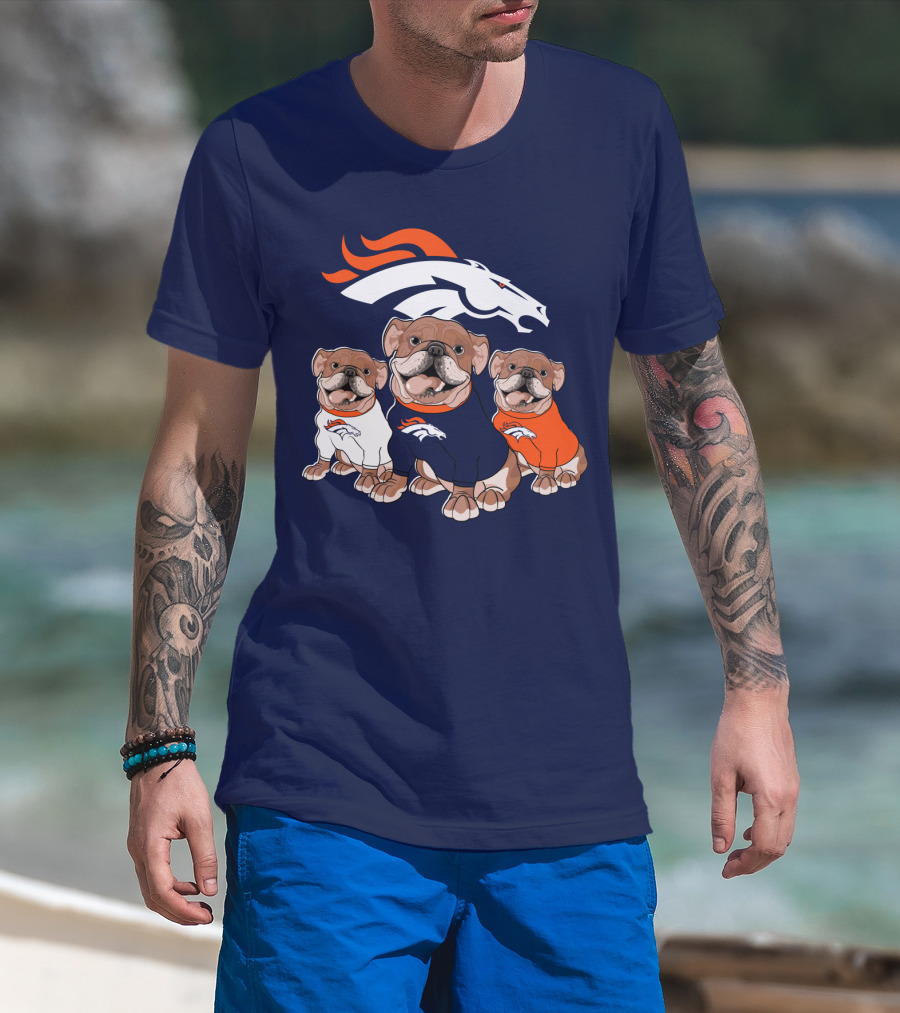 Denver Broncos Bulldog Trio T-Shirt