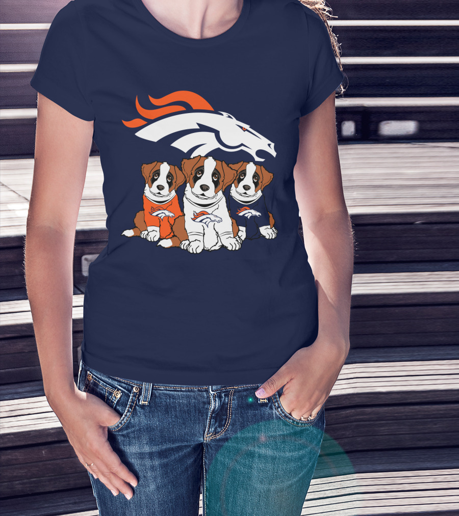 Denver Broncos Saint Bernard T-Shirt