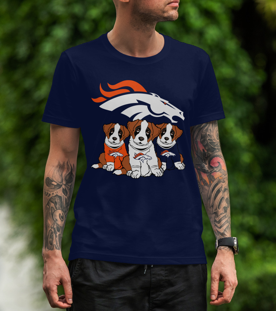 Denver Broncos Saint Bernard T-Shirt
