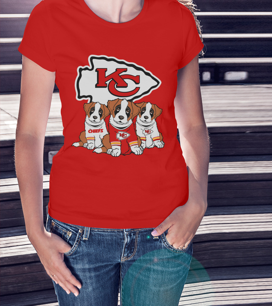 Kansas City Chiefs Kc Saint Bernard T-Shirt