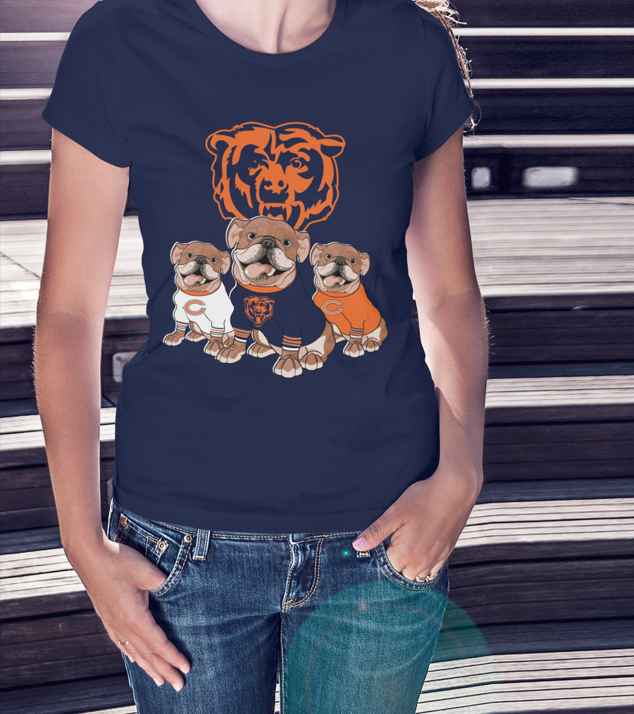 Chicago Bears Bulldog Trio T-Shirt