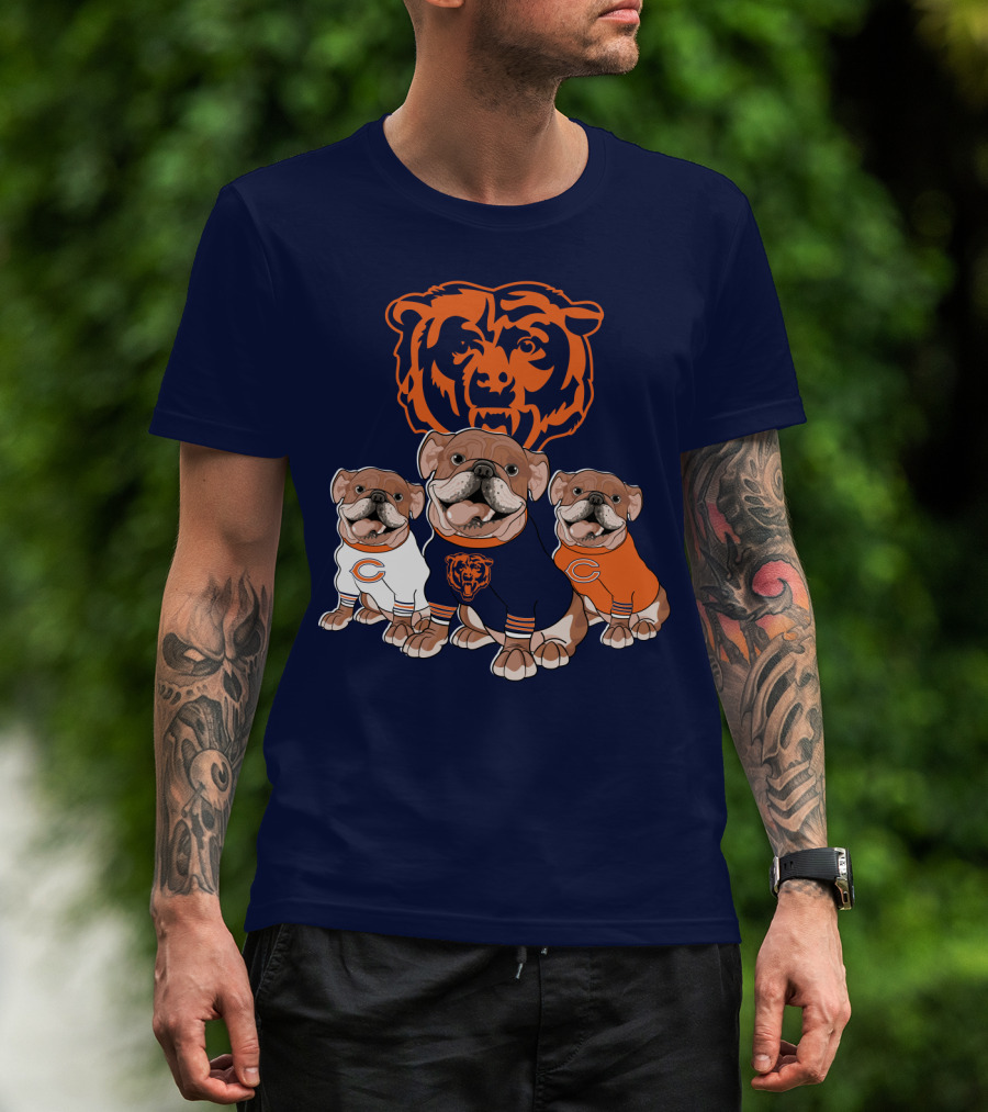 Chicago Bears Bulldog Trio T-Shirt
