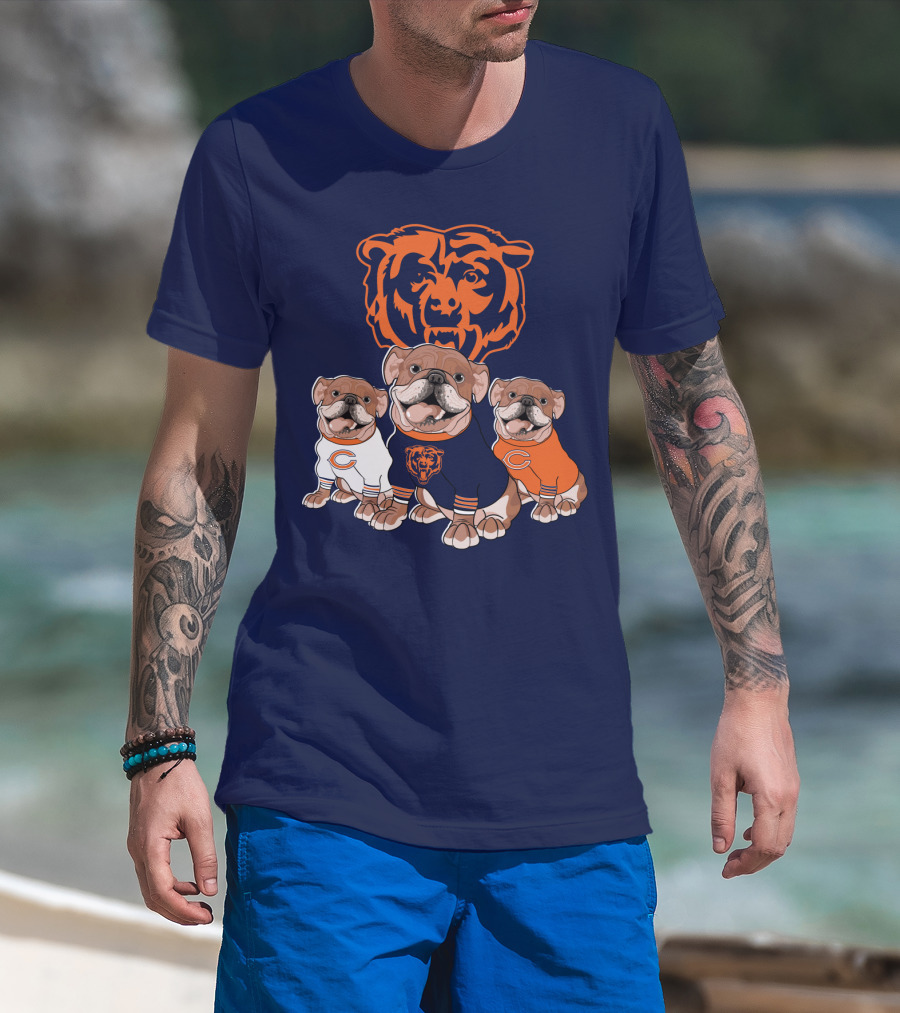 Chicago Bears Bulldog Trio T-Shirt