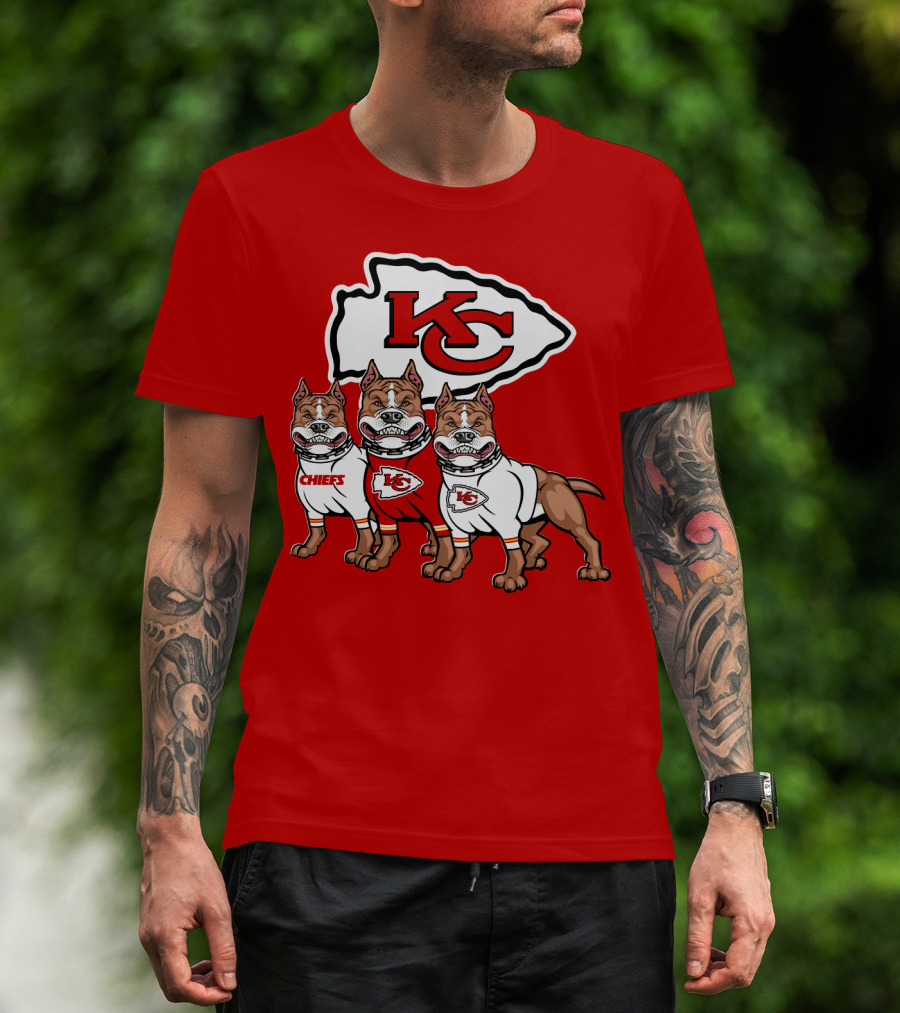Kansas City Chiefs Pitbull Trio T-Shirt