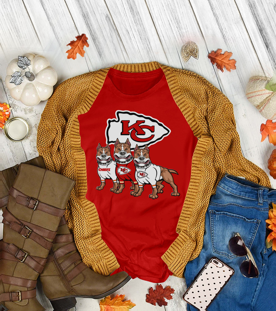 Kansas City Chiefs Pitbull Trio T-Shirt