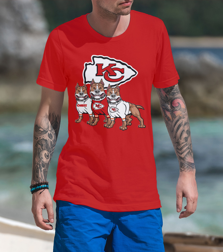 Kansas City Chiefs Pitbull Trio T-Shirt