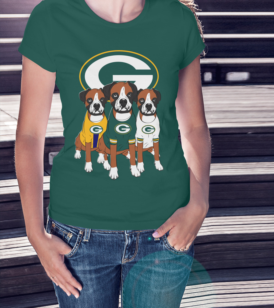 Green Bay Packers Boxer Trio T-Shirt