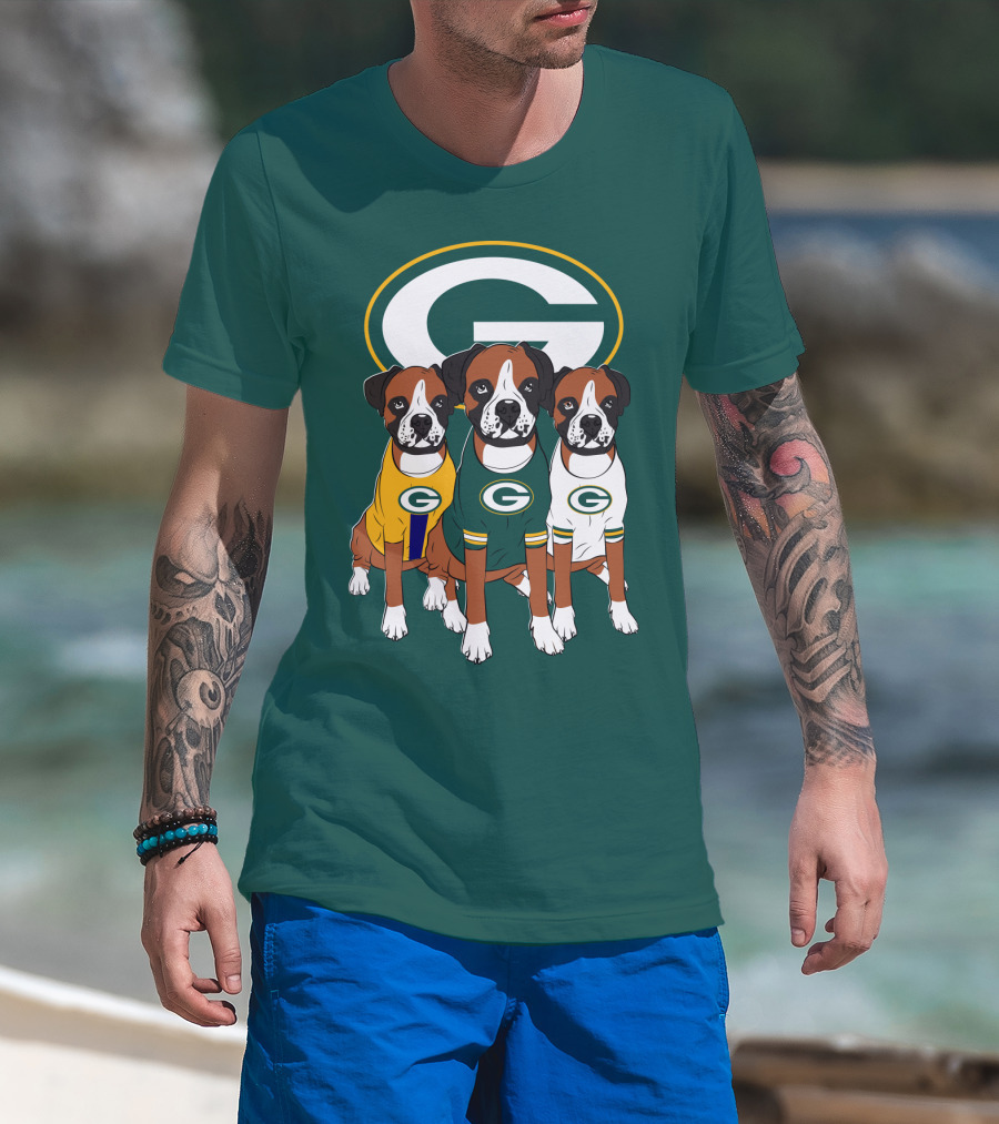 Green Bay Packers Boxer Trio T-Shirt