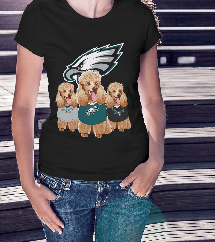 Philadelphia Eagles Poodle Trio T-Shirt