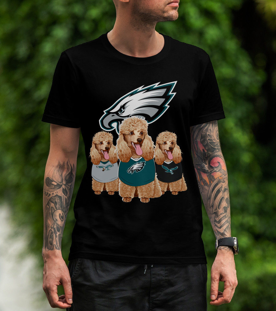 Philadelphia Eagles Poodle Trio T-Shirt