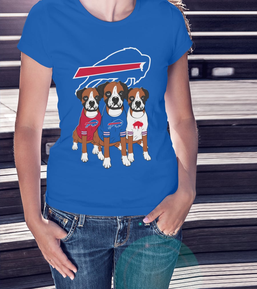 Buffalo Bills Boxer Dogs T-Shirt