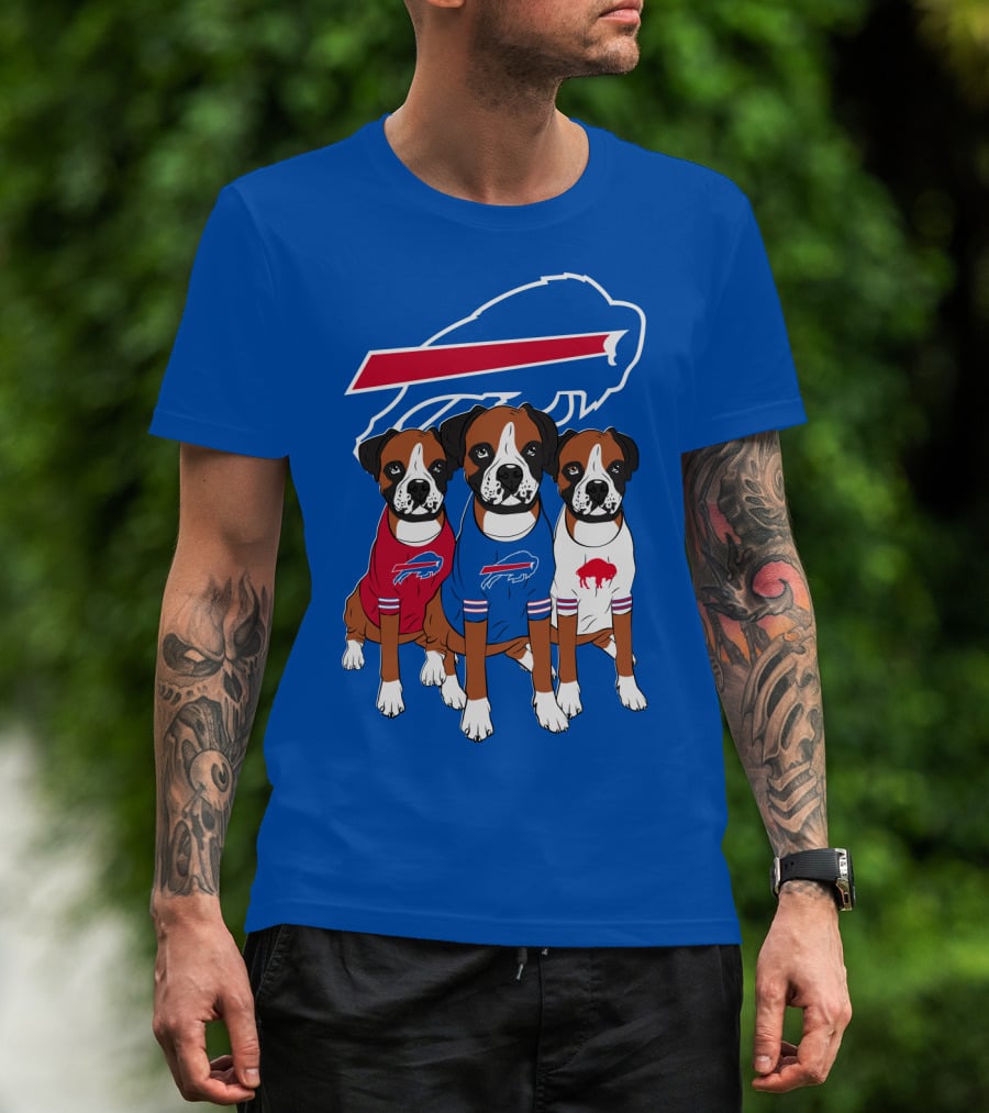 Buffalo Bills Boxer Dogs T-Shirt