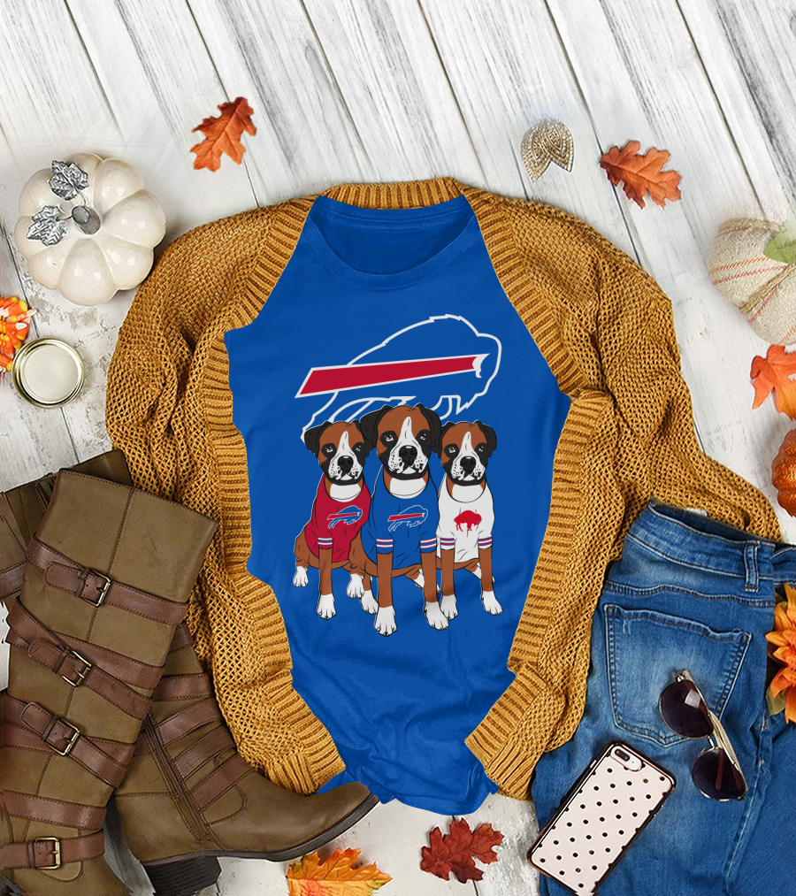 Buffalo Bills Boxer Dogs T-Shirt